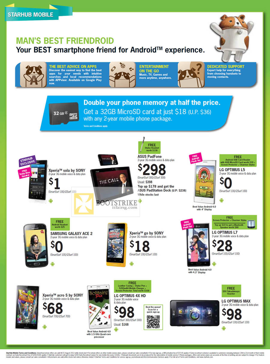 Sony Xperia Sola, Go, Arco S, LG Optimus L5, L7, 4X HD, Max, ASUS PadFone, Samsung Galaxy Ace 2