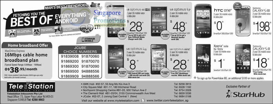 TeleStation LG Optimus 4X HD, L7, L5, Max, HTC One X, Sony Xperia Sola, Samsung Galaxy S III, S II