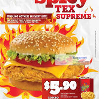 Featured image for Texas Chicken New Spicy Tex Supreme Sandwich @ All Outlets 10 Aug 2012