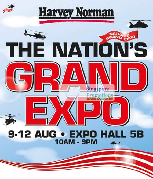 Featured image for Harvey Norman The Nation’s Grand Expo @ Singapore Expo 9 – 12 Aug 2012