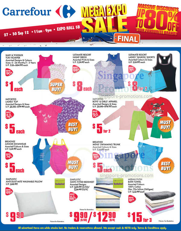 Featured image for Carrefour Mega Expo Sale Up To 80% Off @ Singapore Expo 27 – 30 Sep 2012