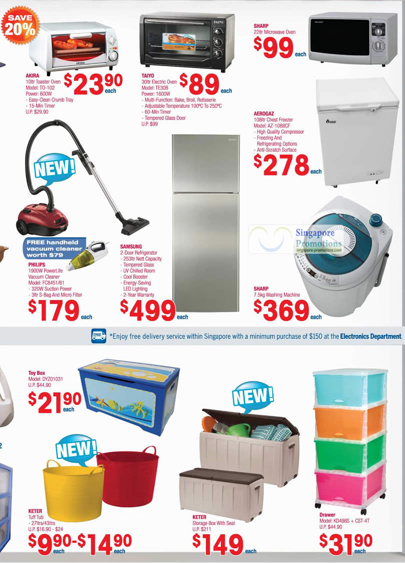 Featured image for NTUC Fairprice Electronics, Appliances & Kitchenware Offers 30 Aug - 12 Sep 2012