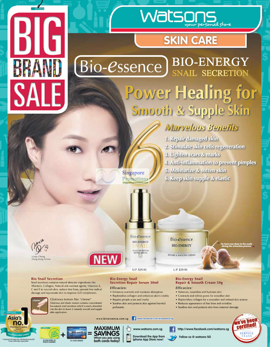 Bio-Essence Snail Secretion Repair, Repair & Smooth Cream ...