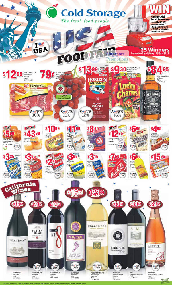 Featured image for (EXPIRED) Cold Storage California Wines Offers 30 Aug – 5 Sep 2012