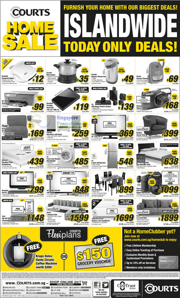 Featured image for Courts Home Sale Islandwide One Day Deals 19 Sep 2012