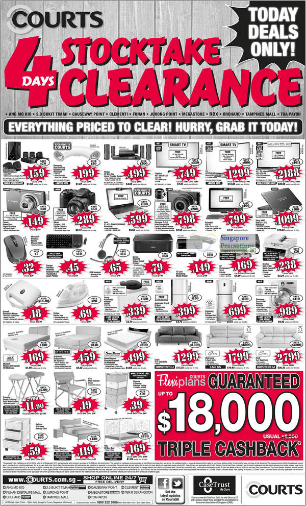Featured image for Courts Stocktake Clearance Sale One Day Deals 27 Sep 2012
