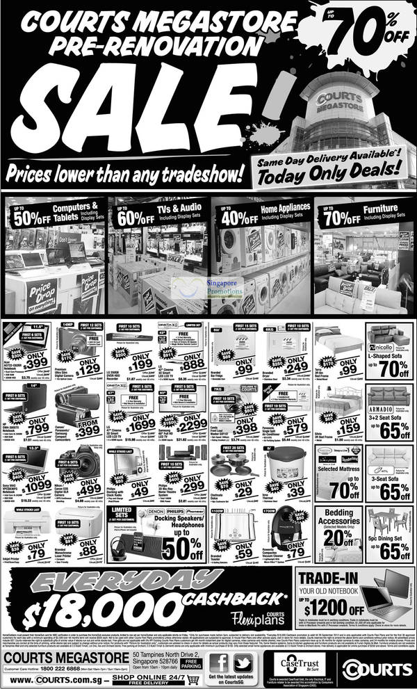 Featured image for (EXPIRED) Courts Pre Renovation Megastore Sale Up To 70% off 31 Aug 2012