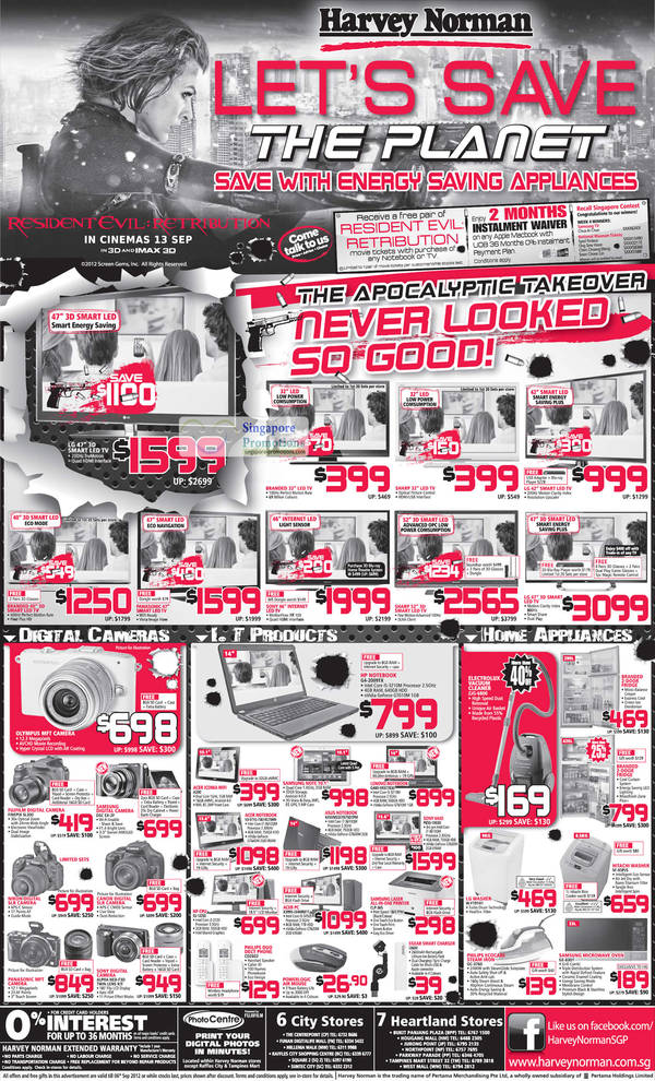Featured image for Harvey Norman Digital Cameras, Furniture, Notebooks & Appliances Offers 1 – 7 Sep 2012