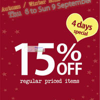 Featured image for (EXPIRED) Dip Drops 15% Off Regular Priced Items 6 – 9 Sep 2012
