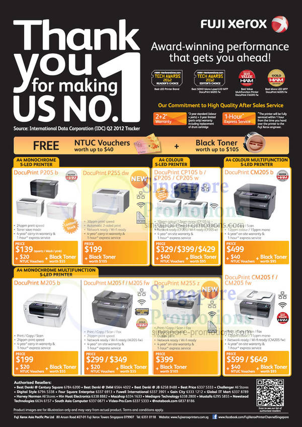 Featured image for (EXPIRED) Fuji Xerox Printers Promotion Price List 26 Sep – 18 Nov 2012
