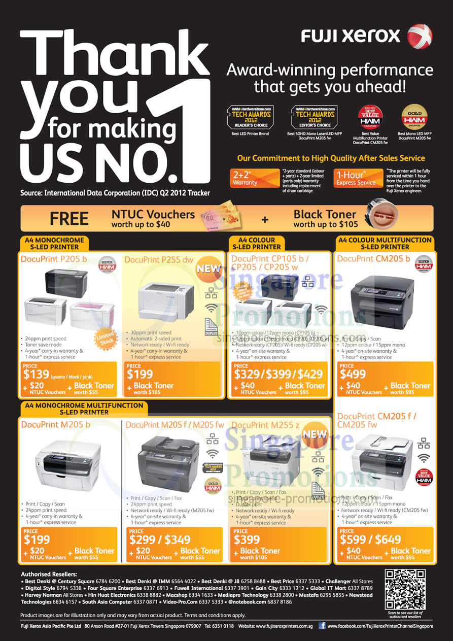 Featured image for Fuji Xerox Printers Promotion Price List 26 Sep - 18 Nov 2012