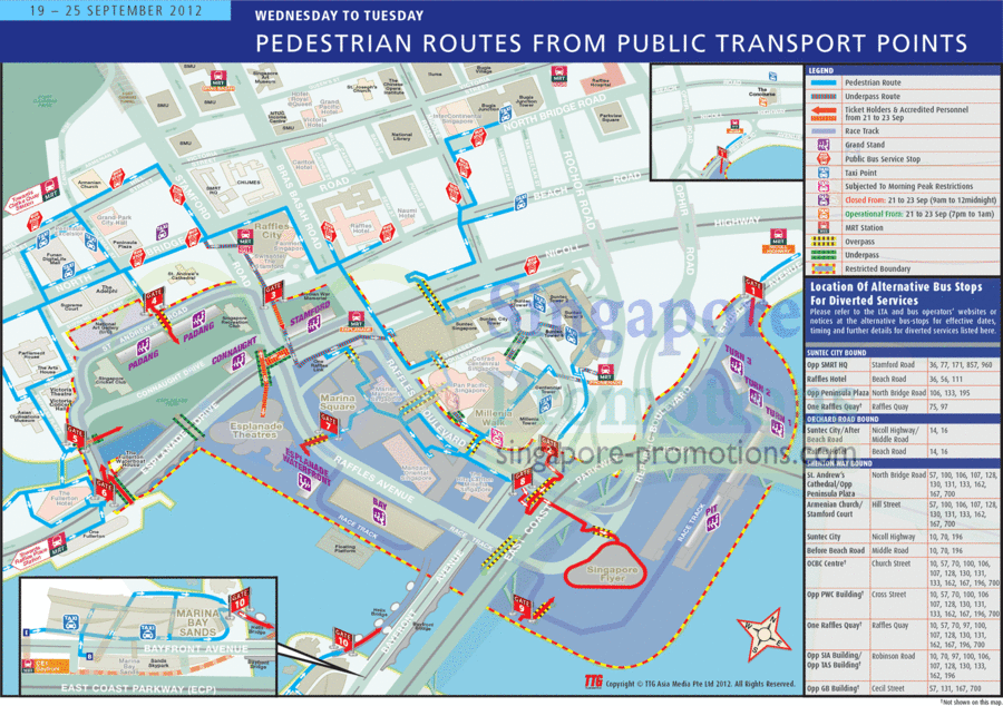 F1 Road Closure 19 Sep – 25 Sep 2012