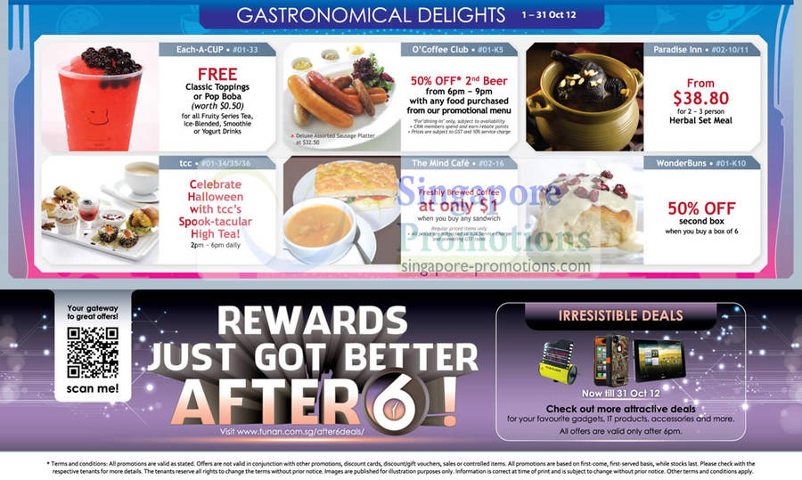 Gastronomical Delights, Rewards After 6