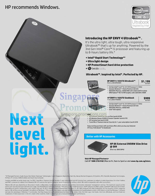 Featured image for HP Envy 4 Ultrabook Notebook Offers 28 Sep 2012