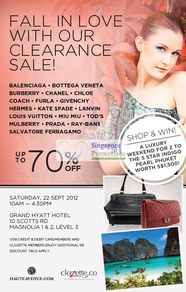 Featured image for (EXPIRED) Haute Avenue Branded Handbags Sale Up To 70% Off @ Grand Hyatt 22 Sep 2012