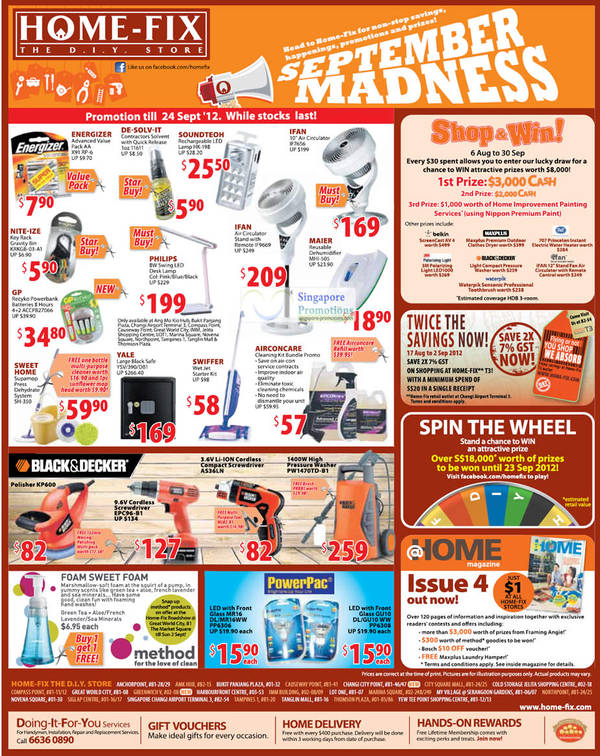 Featured image for (EXPIRED) Home-Fix September Madness Promotion 31 Aug – 24 Sep 2012