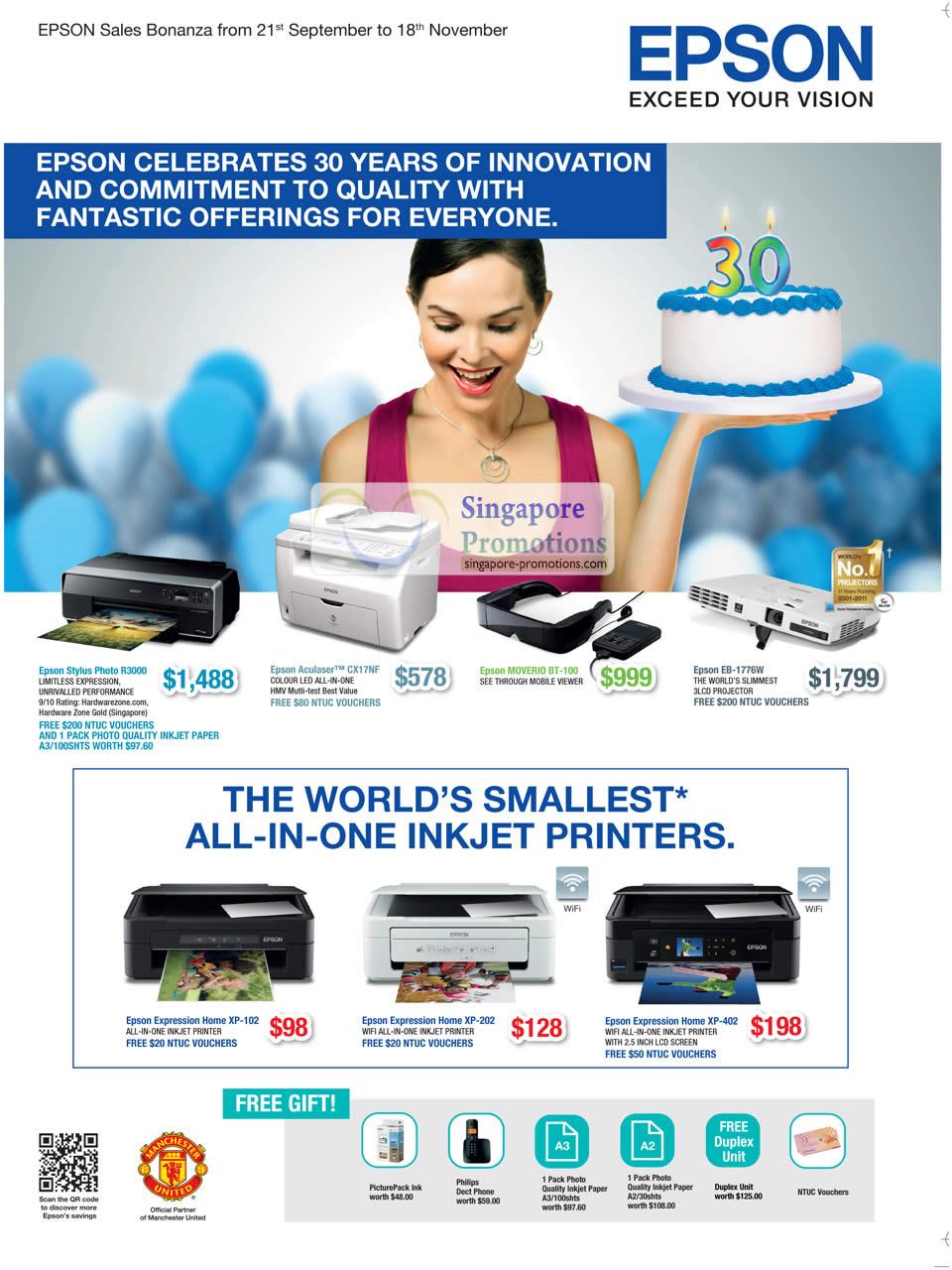 Featured image for Epson Printers, Projectors & Scanners Promotion Price List 21 Sep - 18 Nov 2012