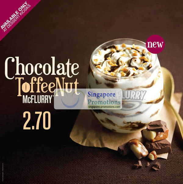 Featured image for McDonald’s Dessert Kiosk New Chocolate Toffee Nut McFlurry 15 Sep 2012