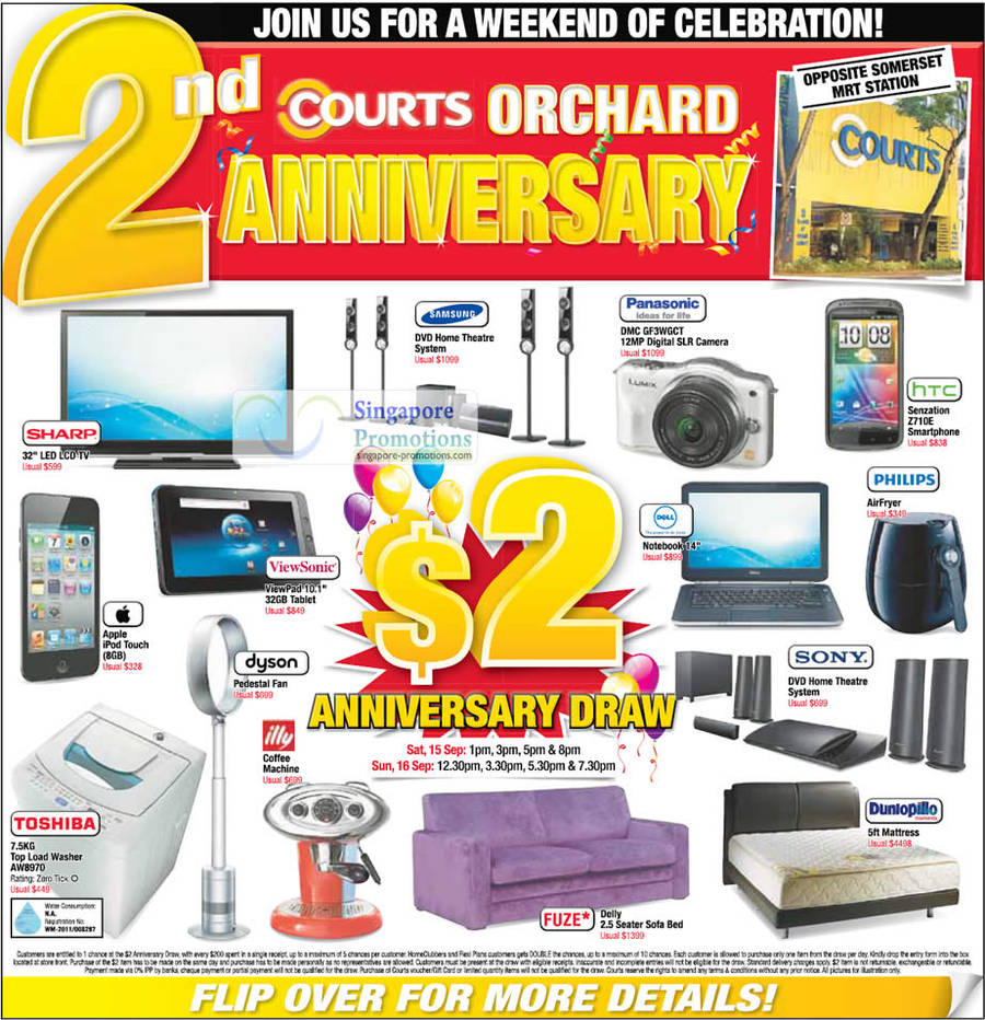 Orchard 2nd Anniversary 2 Dollar Deals, Panasonic DMC-GF3WGCT Digital Camera, HTC Sensation, Fuze Delly, ViewSonic Viewpad, Apple iPod Touch