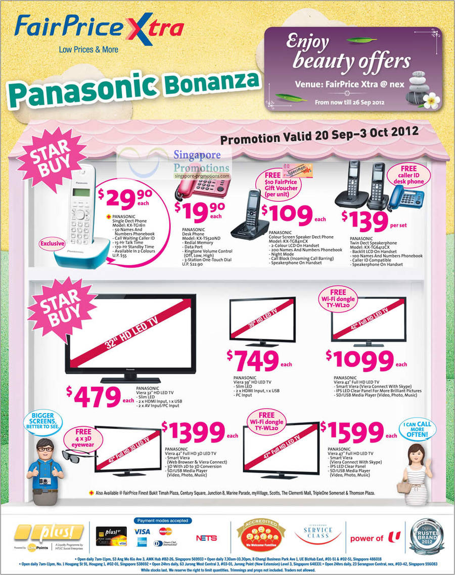 Panasonic Bonanza. Dect Phones, TV