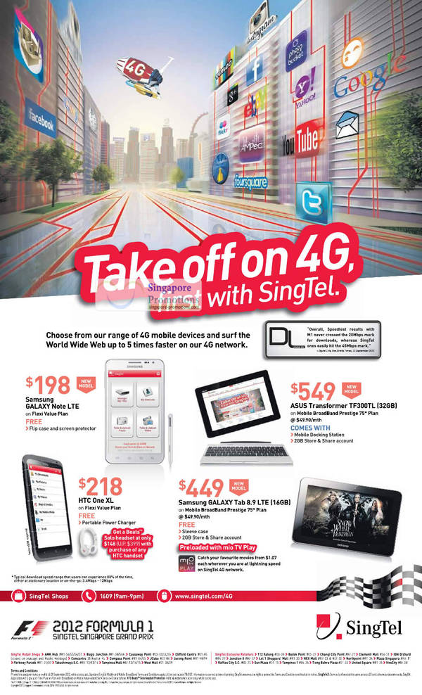 Featured image for Singtel Smartphones, Tablets, Home/Mobile Broadband & Mio TV Offers 15 – 21 Sep 2012
