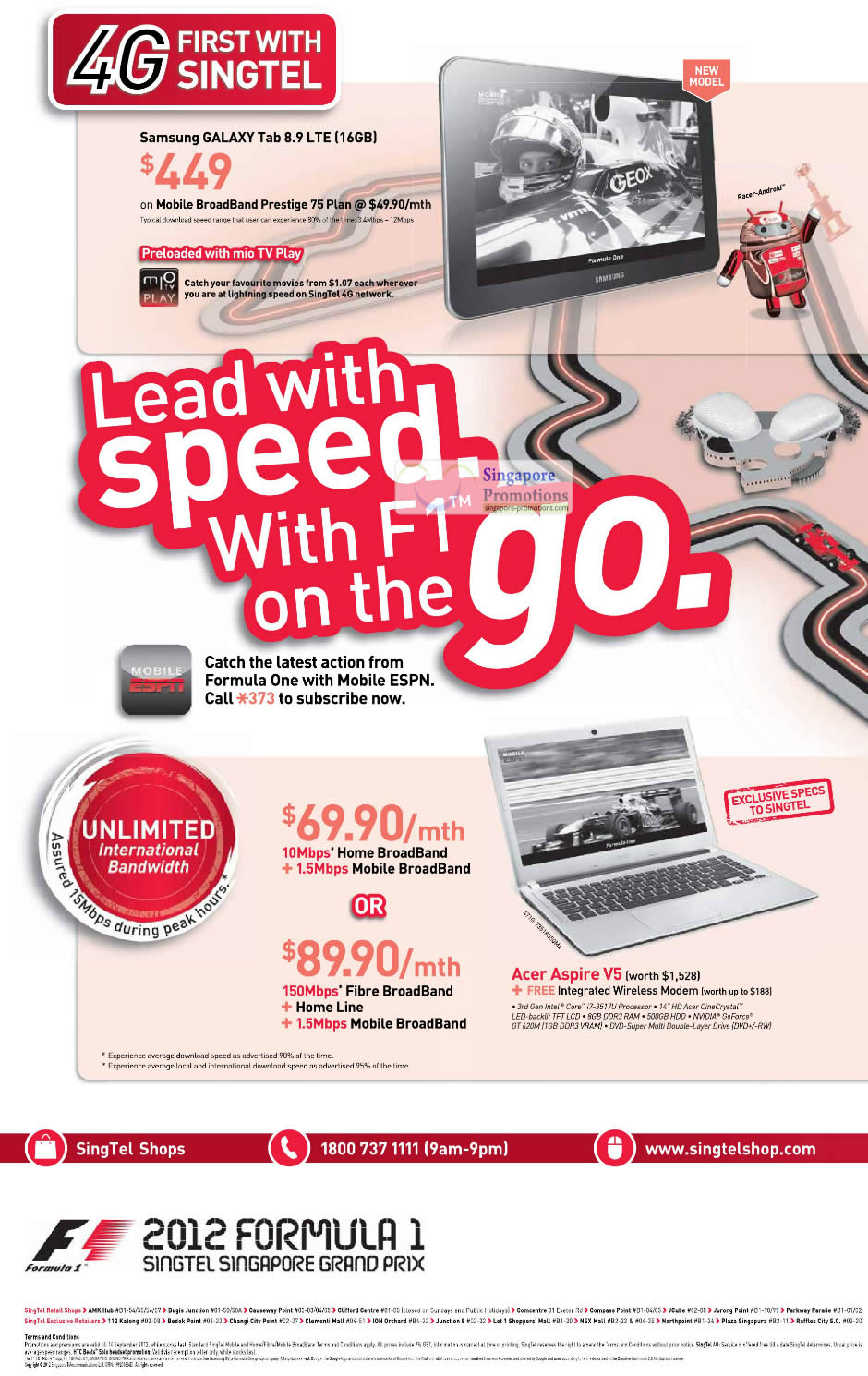 Featured image for Singtel Smartphones, Tablets, Home/Mobile Broadband & Mio TV Offers 8 - 14 Sep 2012