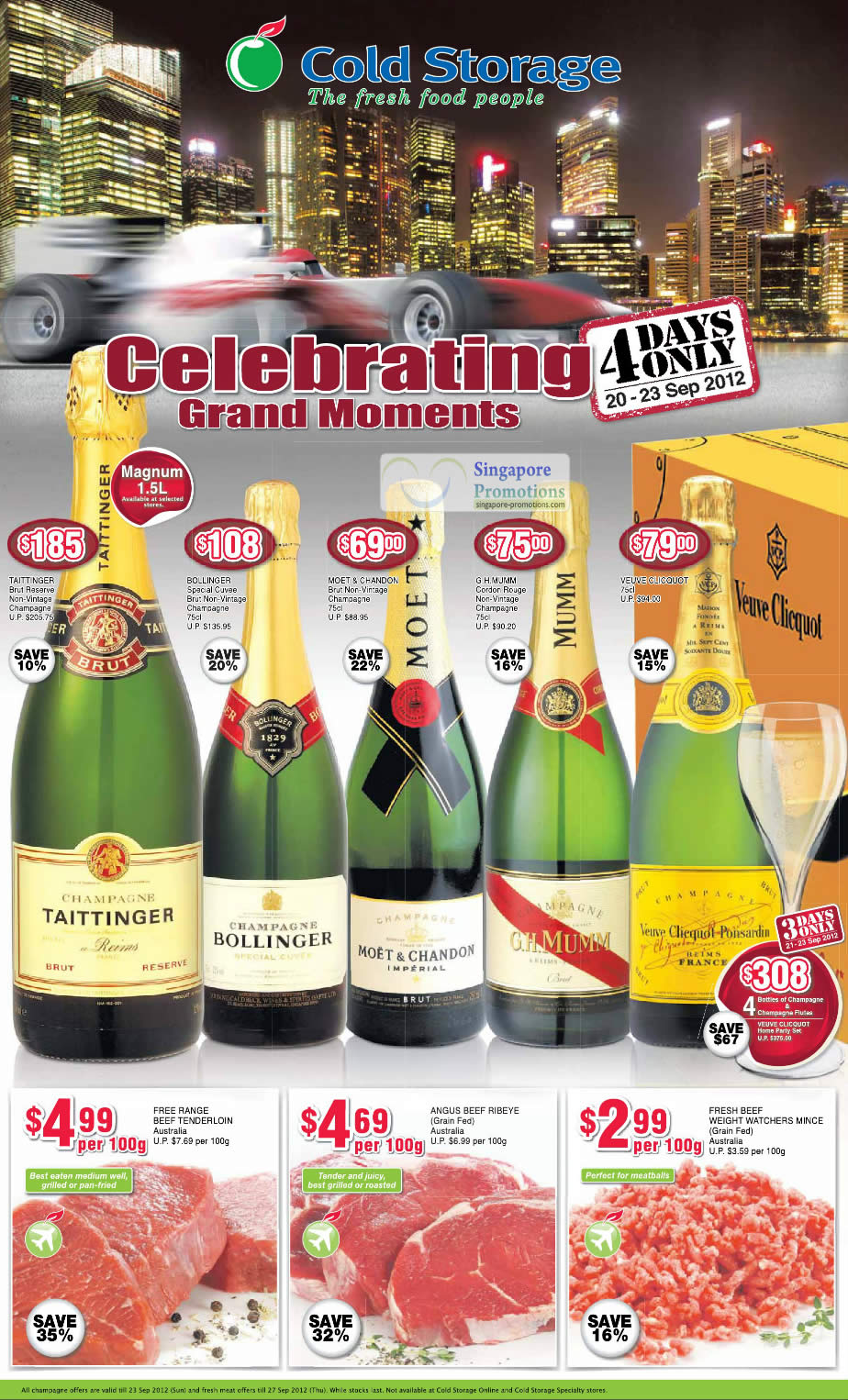 Featured image for Cold Storage Wine Promotion Offers 20 - 23 Sep 2012