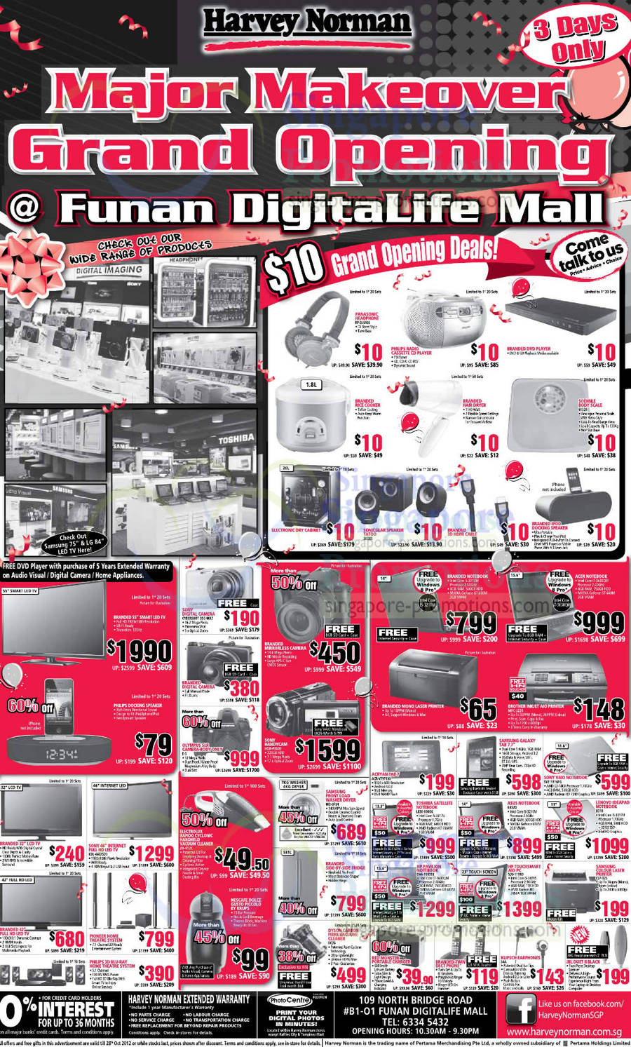 10 Dollar Deals, Digital Cameras, LED TVs, Tablet, Fridge, Washer, Philips, Sony, Acer, Pioneer, Asus, Klipsch, LEnovo, Dyson