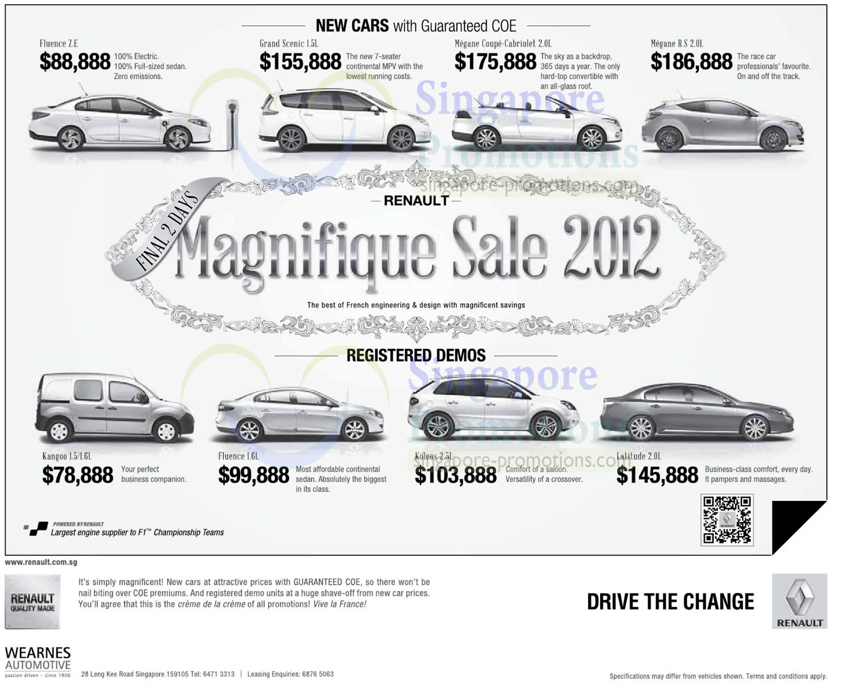 Featured image for Renault Cars Magnifique Sale 2012 Offers 26 Oct 2012
