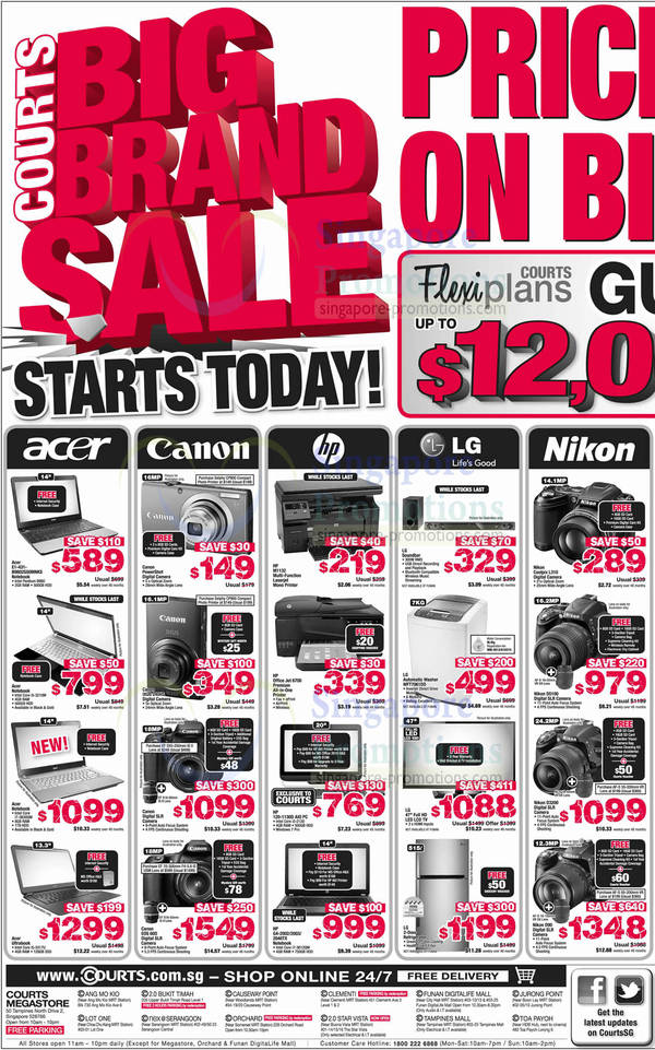 Featured image for Courts Big Brand Sale Promotion 12 Oct 2012