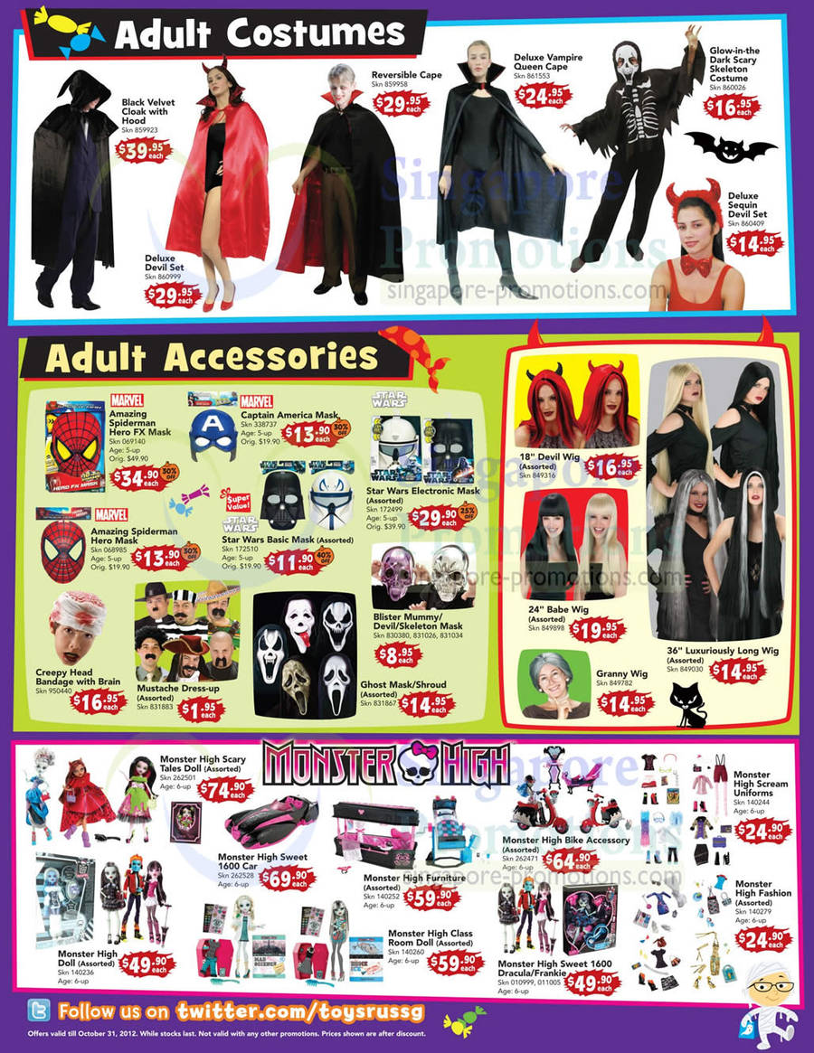 Adult Costumes, Accessories, Marvel, Monster High