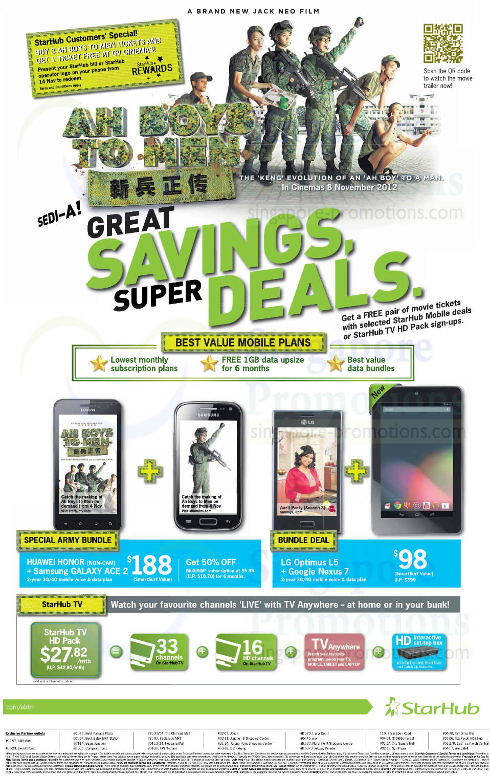 Featured image for Starhub Smartphones, Tablets, Cable TV & Mobile/Home Broadband Offers 27 Oct - 2 Nov 2012