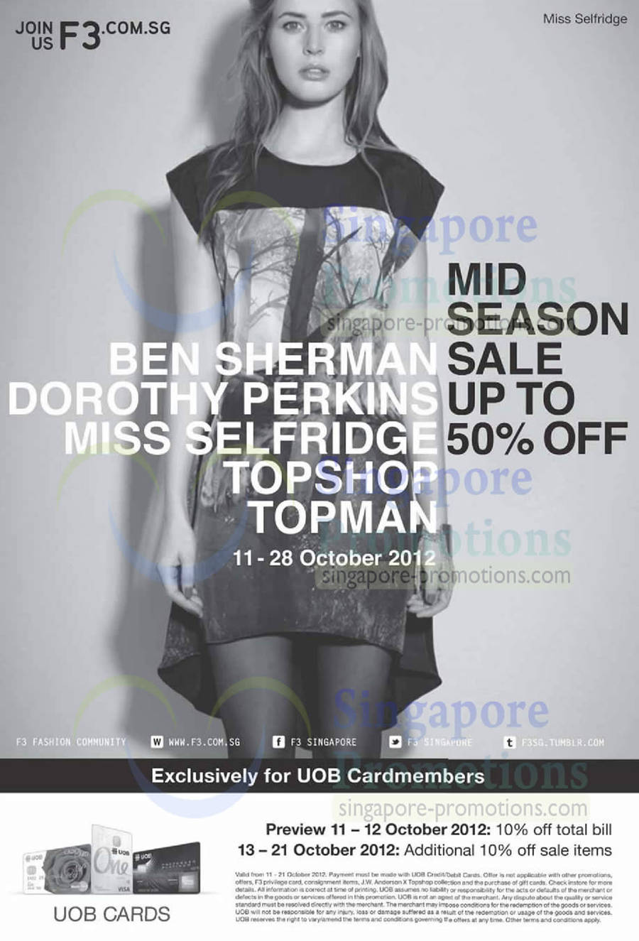 Ben Sherman, Dorothy Perkins, Topshop, Topman, Miss Selfridge