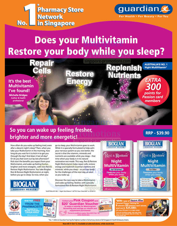 Featured image for (EXPIRED) Guardian Health, Beauty & Personal Care Offers 18 – 24 Oct 2012