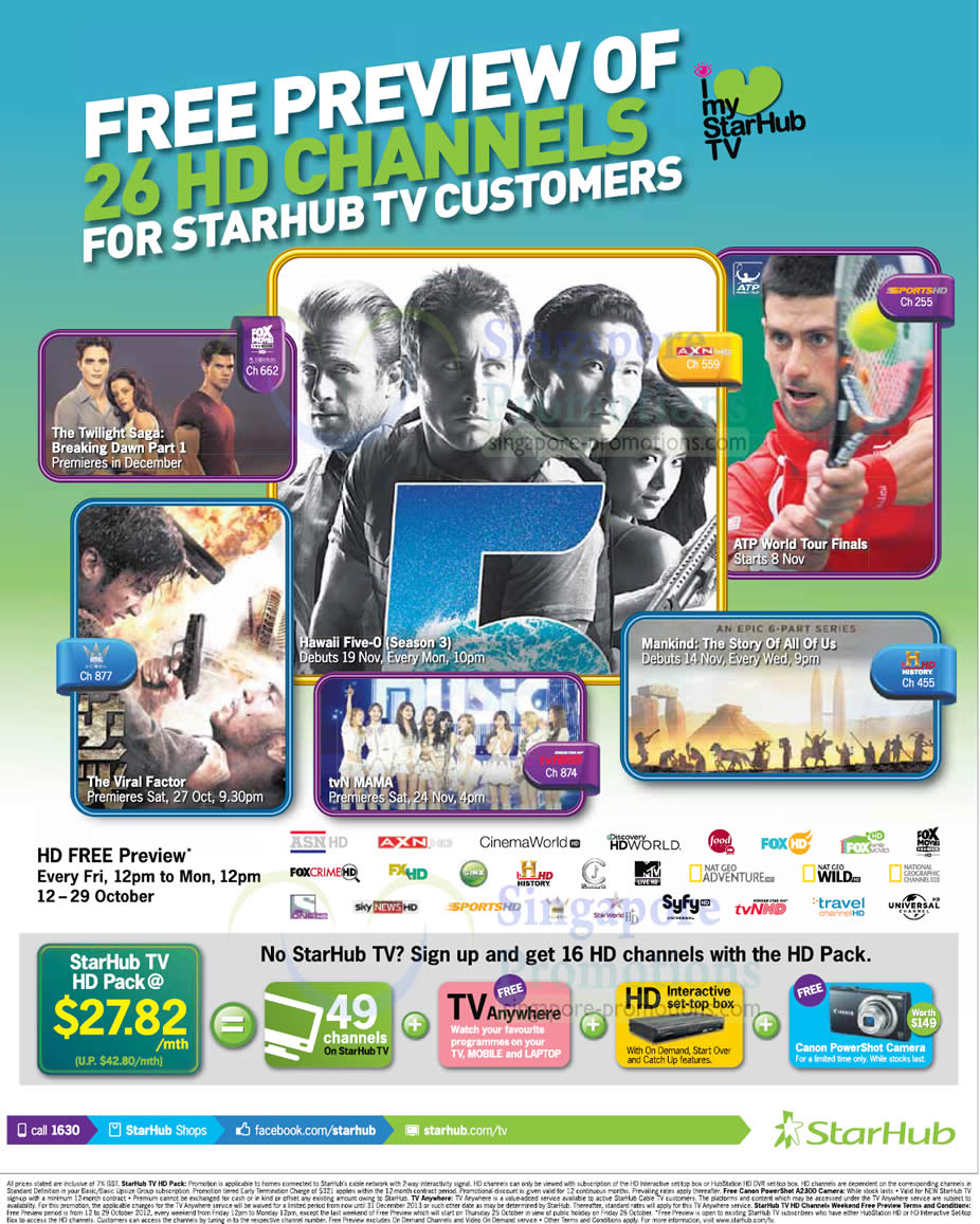 Featured image for Starhub Smartphones, Tablets, Cable TV & Mobile/Home Broadband Offers 13 - 19 Oct 2012