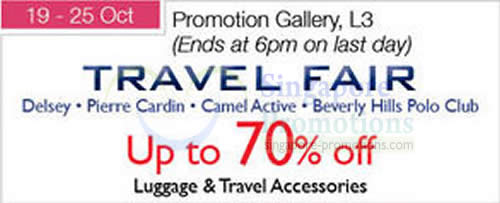 Featured image for (EXPIRED) Isetan Travel Fair Up To 70% Off @ Isetan Scotts 19 – 25 Oct 2012