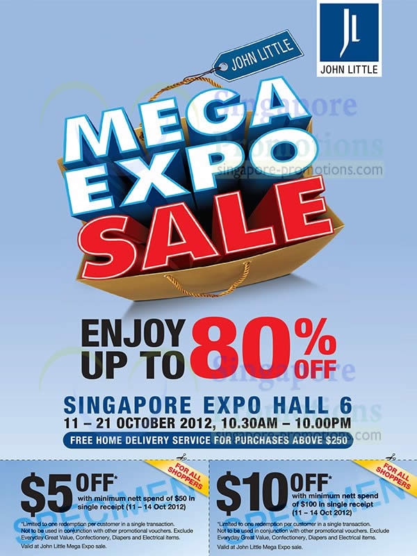 Featured image for John Little Mega Expo Sale @ Singapore Expo 11 – 21 Oct 2012