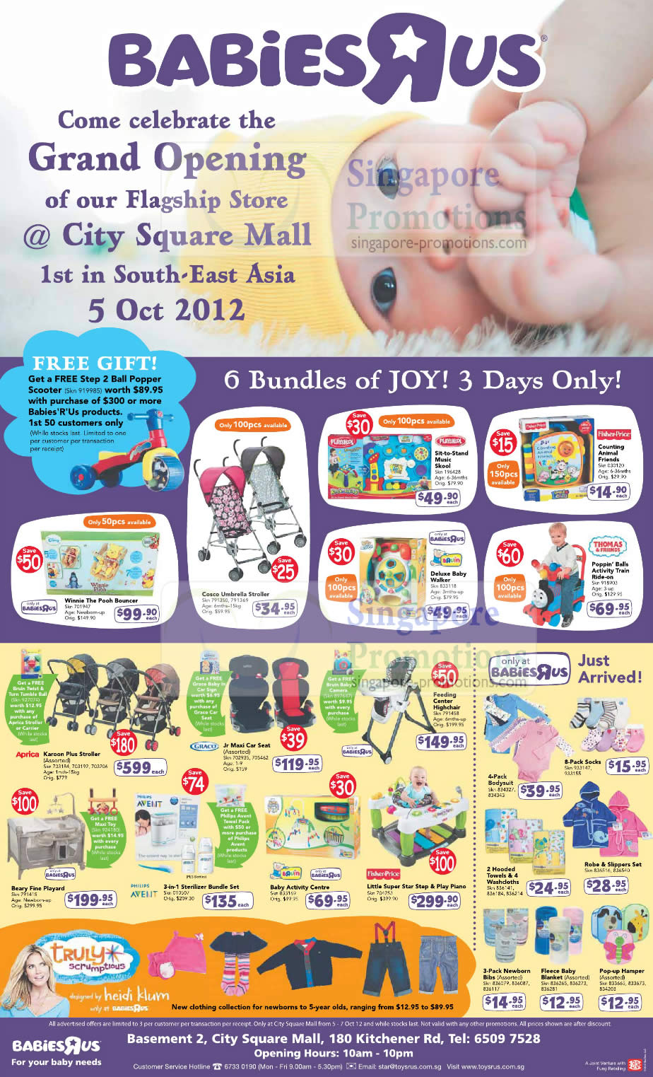 Featured image for Toys "R" Us Grand Opening Promotions @ City Square Mall 5 - 7 Oct 2012