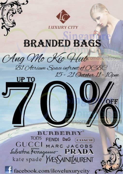 Featured image for (EXPIRED) Luxury City Branded Handbags Sale @ AMK Hub 15 – 21 Oct 2012