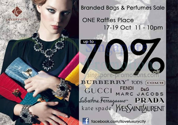 Featured image for (EXPIRED) Luxury City Branded Handbags Sale @ One Raffles Place 17 – 19 Oct 2012