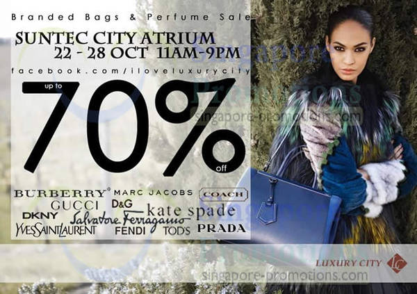 Featured image for (EXPIRED) Luxury City Branded Handbags & Perfumes Sale @ Suntec City 22 – 28 Oct 2012