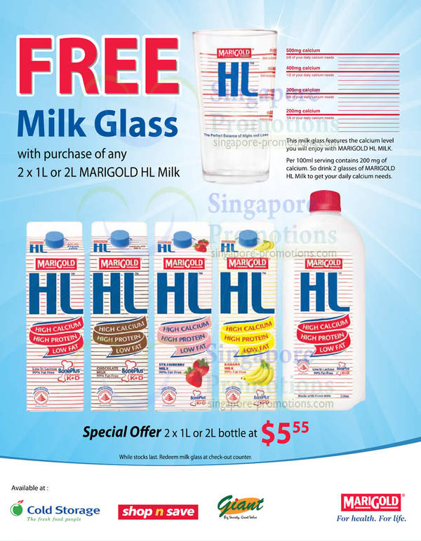 Featured image for Marigold HL Milk Special Offer & FREE Milk Glass Promotion 19 Oct 2012