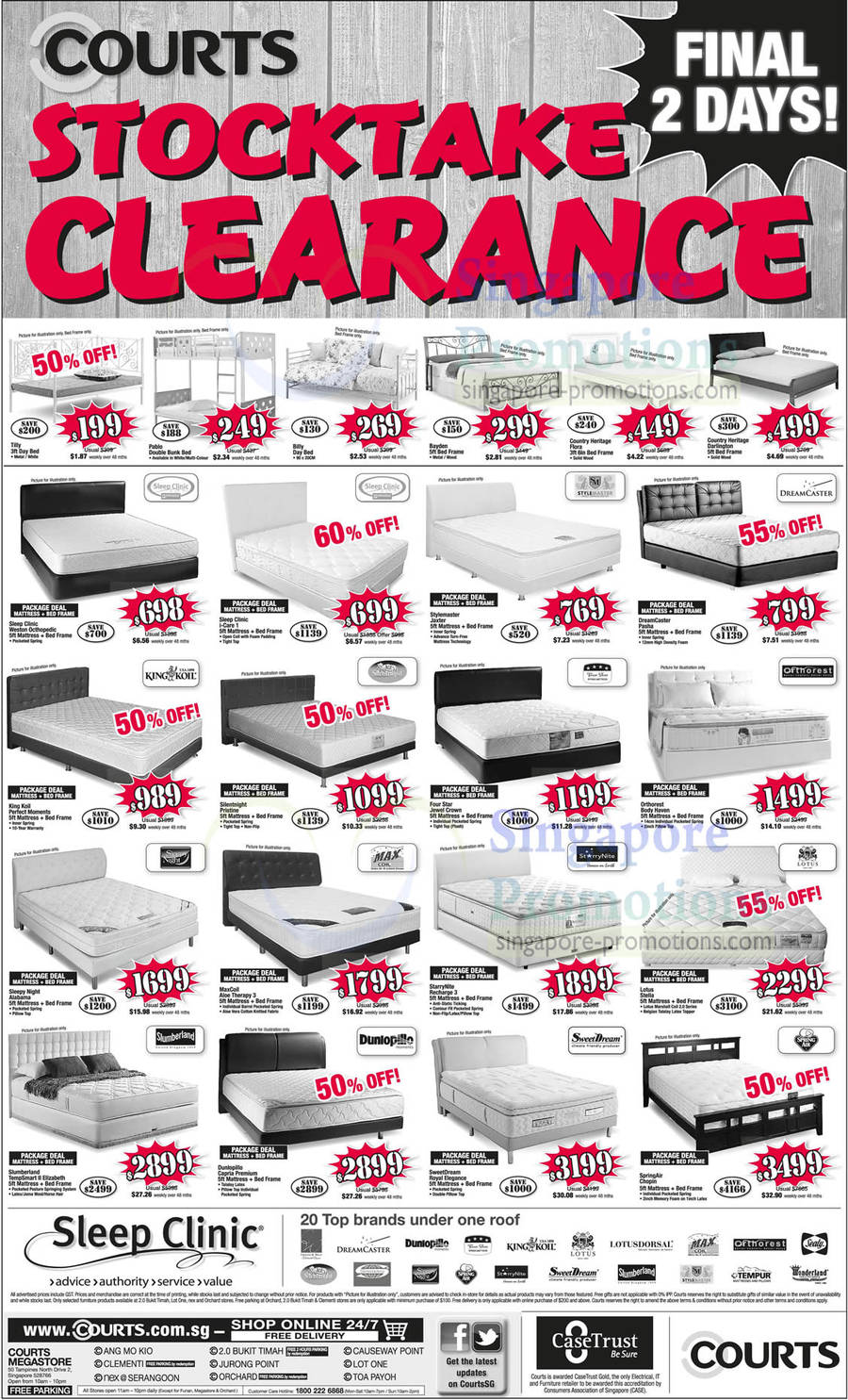 Mattress Bed Frames Package Deals, Country Heritage Flora Bed Frame, Darlington