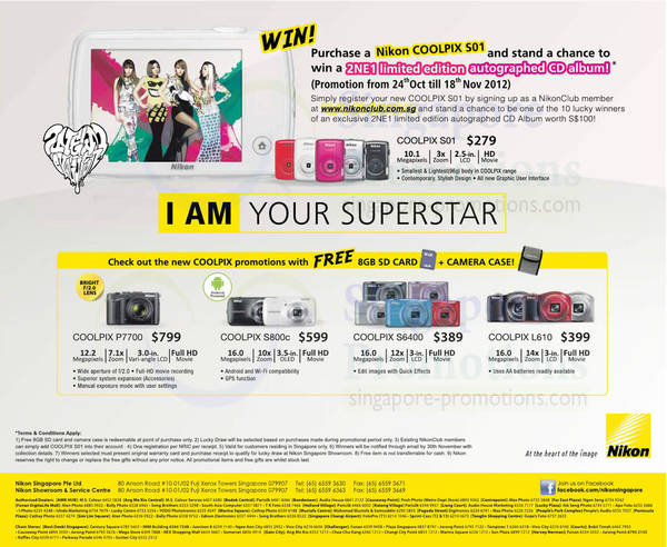 Featured image for Nikon Coolpix Digital Camera Promotion Offers 26 Oct 2012