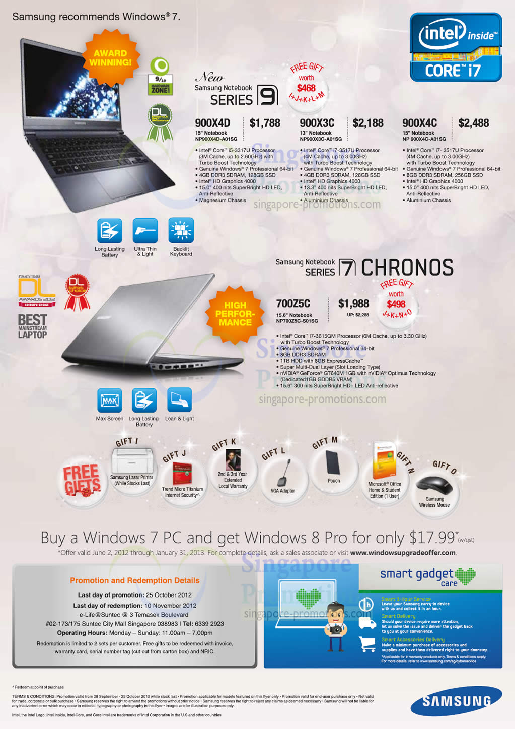 Featured image for Samsung Notebooks & Ultrabook Offers 28 Sep - 25 Oct 2012
