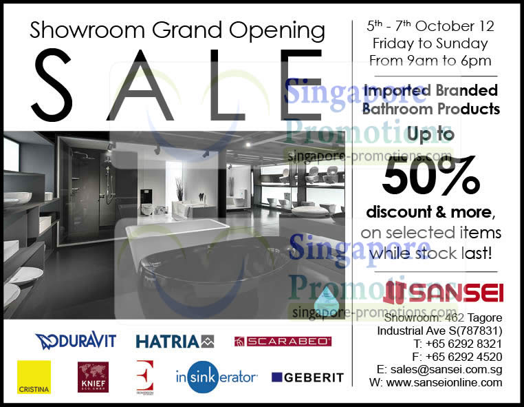 Featured image for Sansei Showroom Grand Opening Sale Up To 50% Off 5 - 14 Oct 2012