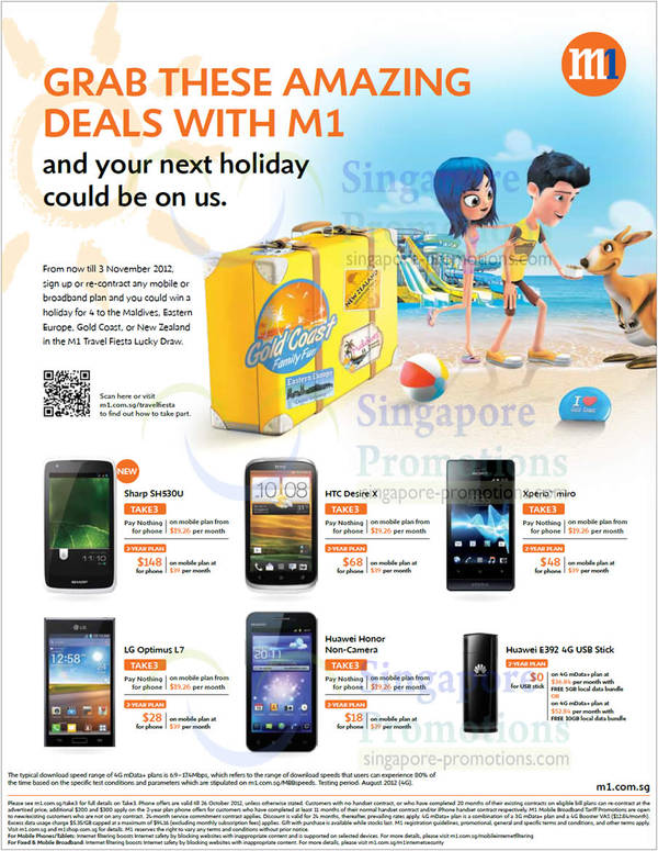 Featured image for M1 Smartphones, Tablets & Home/Mobile Broadband Offers 20 – 26 Oct 2012