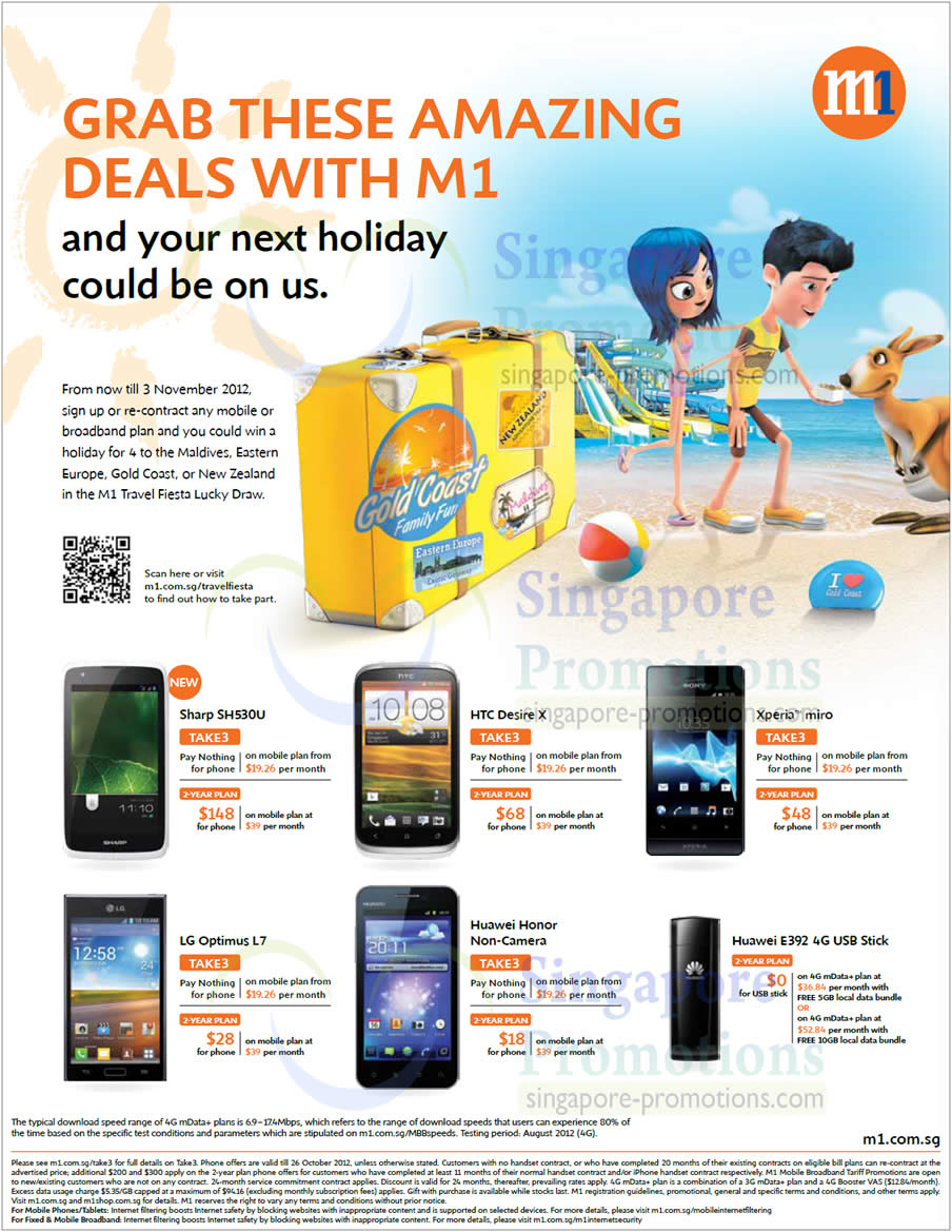 Featured image for M1 Smartphones, Tablets & Home/Mobile Broadband Offers 20 - 26 Oct 2012