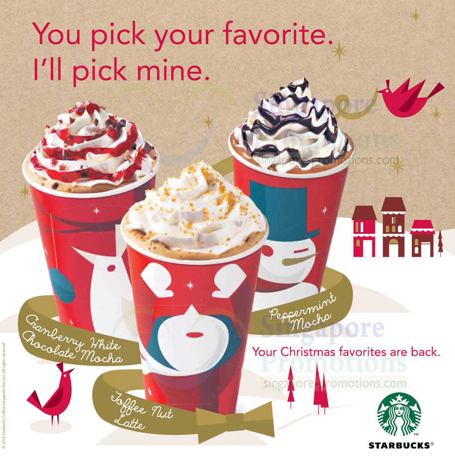 Starbucks Singapore Christmas Mocha & Latte are BACK! 29 Oct 2012