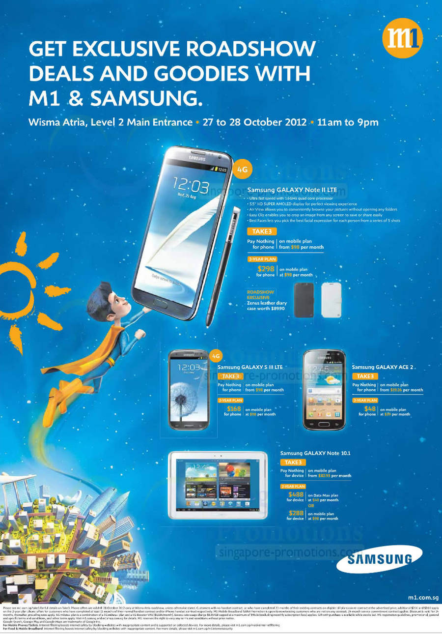 Wisma Atria, Samsung Galaxy Note II LTE, S III LTE, Ace 2, Note 10.1